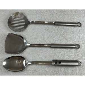 INOX 18/10 Stainless Steel Heavy Duty Kitchen Serving Tools 3 PCs **EUC**